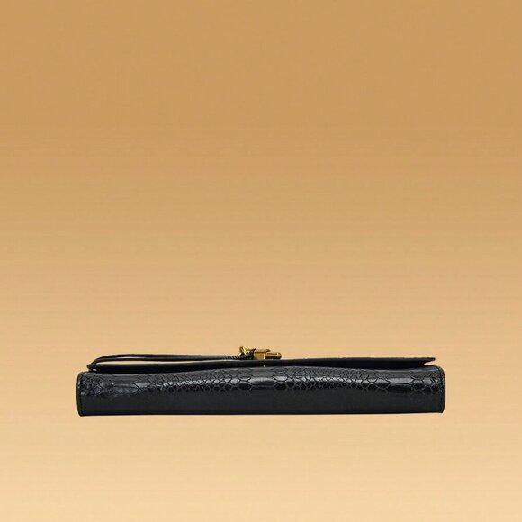 Black Preppy Women's Envelope Handbag - Picture 3 of 8